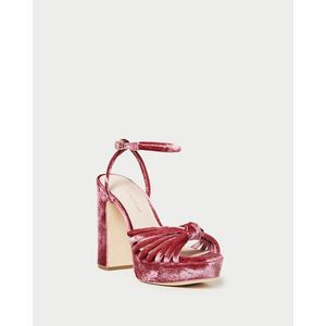Loeffler Randall Pink Velvet Heels